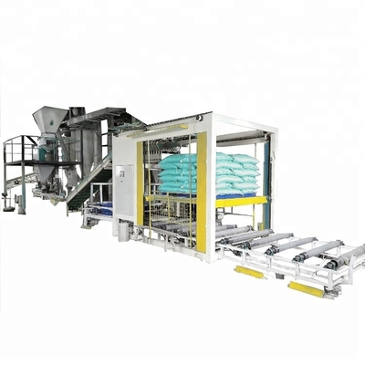 Machine à emballer automatiquement avec système de palettes automatique