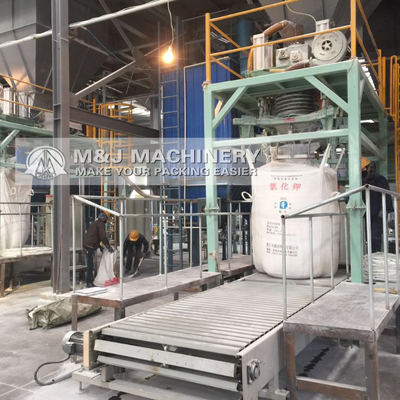 Facile d'utilisation Système PLC 1 tonne de ciment Big Bag machine de remplissage pour la précision de remplissage