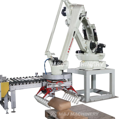 La machine de palettisation entièrement automatique pour la palettisation de sacs de ciment robotisés est très demandée