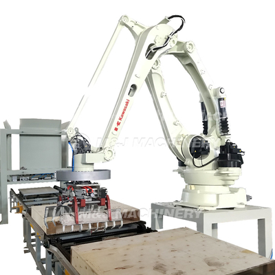 La machine de palettisation entièrement automatique pour la palettisation de sacs de ciment robotisés est très demandée