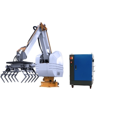 Palletizer robotisé à propulsion électrique de grande capacité pour la palettisation automatique de sacs de ciment