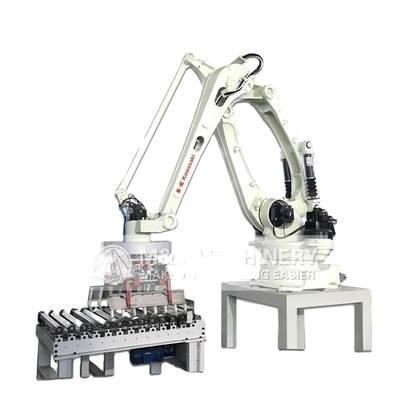 Palletizer robotisé à propulsion électrique de grande capacité pour la palettisation automatique de sacs de ciment
