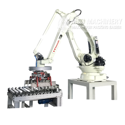 Palletizer robotisé à propulsion électrique de grande capacité pour la palettisation automatique de sacs de ciment