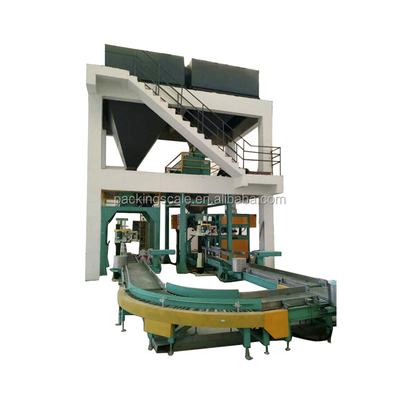 Matériau d'emballage en papier entièrement automatique 10kg 25kg 30kg sac à bouche ouverte machine d'emballage de remplissage de haricots