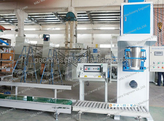 Ligne d'emballage de nourriture pour chiens pour sacs tissés en PP de 3 à 20 kg entraînés par des systèmes pneumatiques électriques