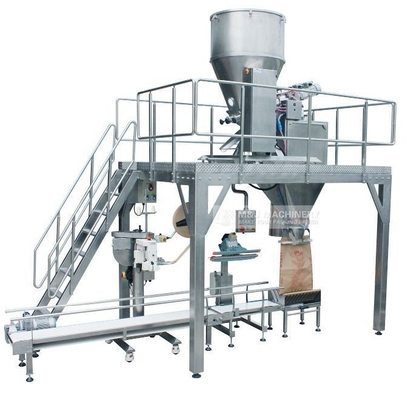 Type d'emballage en sacoche Machine d'emballage semi-automatique de riz de 5 kg à 50 kg pour sac à port ouvert