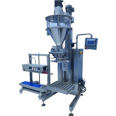 Machine semi-automatique d'emballage de sel pour sacs et sacs en poudre de 5 kg, 10 kg, 20 kg, 25 kg et 50 kg