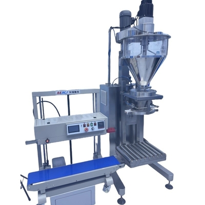 Machine semi-automatique d'emballage de sel pour sacs et sacs en poudre de 5 kg, 10 kg, 20 kg, 25 kg et 50 kg