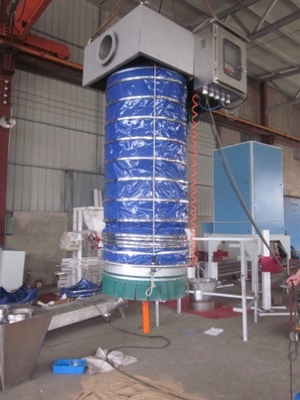Ciment à poudre sous forme de parachute télescopique à entraînement électrique pour camions en vrac 380/220v