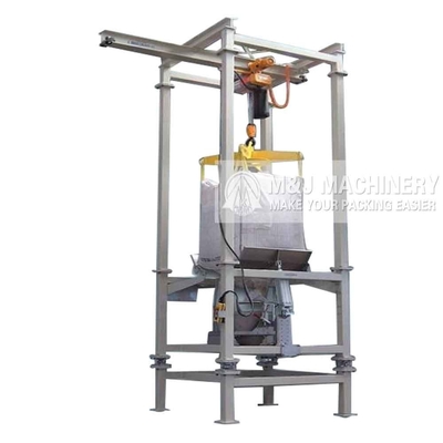 Conception sanitaire Semi-automatique 1500kg Big Bag déchargeur avec papier de matériau d'emballage